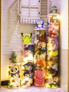 EVERTE | Translucent PVC Cylindrical Stuffed Toy Storage Box