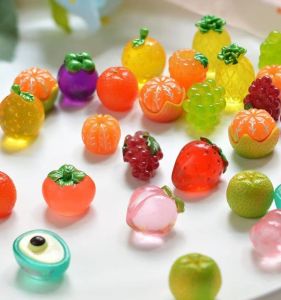 Artificial Colorful Fruits Resin Accessories for Kids Gifts Decorations Rewards in Other Categories