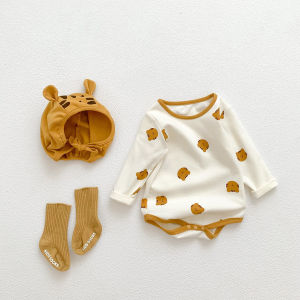 Newborn Baby Clothes Spring Autumn Thin Long Sleeve Kimono Style Romper Suit Boy Girl Full Month Hundred Days Cotton Blend Fabric