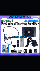 BOSCA A-898B Professional Audio Teaching Amplifier Belt Type Amplifier Headset mic remote Bluetooth USB/TF FM Radio