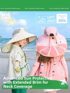 Kocotree | Sun Protection Summer Kids Hat with Wide Brim