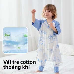 Túi Ngủ Hơi Thở Chống Đá Phản Cho Bé Mùa Hè