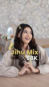 Yoenik Apparel Jihu Mix Tops Kemeja Lengan Panjang Renda Zigzac Blouse Korean Style Kekinian