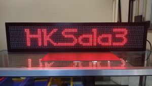 Running Text Merah 20x100cm Wifi Outdoor PROMO