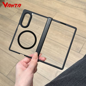 for Magsafe Matte Translucent Magnetic Case for Samsung Galaxy Z Fold 8 Ultra 7 6 5 Fold8 Wide 2in1 Hinge Protection Cover Funda