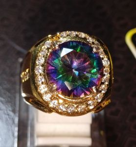 CINCIN BATU MISTIQUARTZ BERKILAU MEWAH