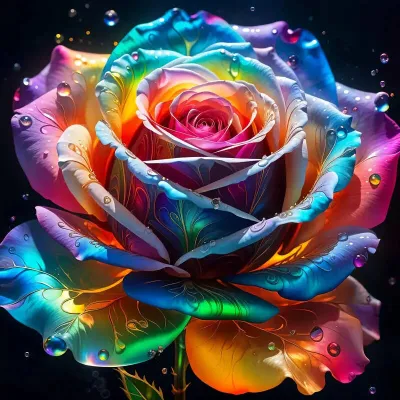 Cross Stitch Colorfull Rose 11CT Printed Embroidery Kit Pattern Printed Counted Fabric Needlework Home Decor Painting
