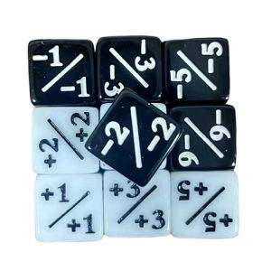 16mm 6 Side Dice Counters +1-1 Kids Toy Counting For MTG The Gathering Card Gaming Token Loyalty Gift 10PCS/Bag