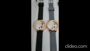 Jam Tangan Wanita Fashion Jinju Flowers Rubber Strap High Quality 587