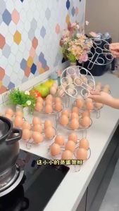 Stainless Steel Stackable Egg Steamer Rack Double-Layer Steaming Grid Stand Tray For Air Fryer Pressure Cooker Kitchen Utensils