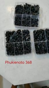 Bộ 620 Đinh Tán Chốt Vít Nở Bằng Nhựa (16 kích cỡ) Cố Định Các Bộ Phận Trên Xe Hơi ( giá 1 bộ Kèm Hộp )