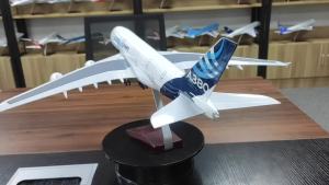 50.5CM A380 Prototype Airline Model Airplane 1/160 Scale Die-Cast plane Model with Landing Gear Wheels Light Collected Gift