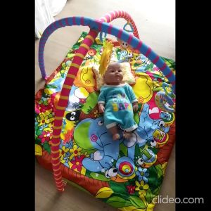 #Readystock FREE PILLOW Colourful Baby PlayGym Baby Play Mat Crawling Blanket Rattle Toys Music baby play gym