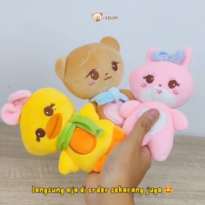 ISTANA BONEKA Hewan Lucu Cutie Series Gantungan Kunci Mini Mainan Anak Cowok Cewek Blackpink