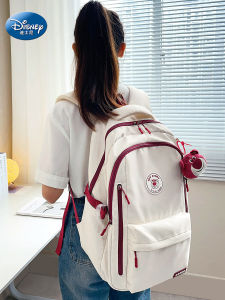 disney(Disney) | Lightweight Durable Backpack for Junior High School Girls Large Capacity Anti-Exertion Spine Protection Double Shoulder Bag
