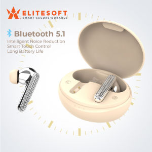 Elitesoft TWS Diamond Earphone Bluetooth 5.1 Wireless Long Battery comfortable Earbuds Touch Control Fashion Earphones
