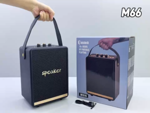 【จัดส่งในไทย】35W รุ่นM66PRO ลำโพง ลำโพงบลูทูธ ลำโพงบลูทูธเบสหนัก ไร้สายลำโพงพกพา ไมโครโฟนสองตัว ต่อเนื่องเป็นเวลา 8+ ชั่วโมง องรับAUX/TF/USB ลำโพงพกพา