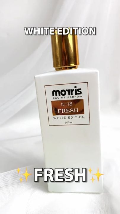 Parfum Cowok Tahan Lama Ori | Morris  Eau De Parfum Fresh White Edition 100ml | Morris Parfum
