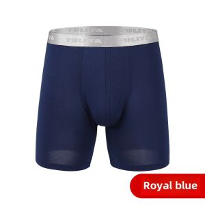 Men Pure Cotton Boxer Brief Underwear Mens Anti-Wear Leg Long Legs Plus Size Loose Four Corners Plus Size Loose Breathable plus-Sized Pants