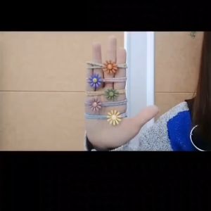 Gratis Ongkir - (1 PC) Ikat Rambut Elastis Bunga Daisy Gaya Korea / Kunciran Rambut / Karet Rambut