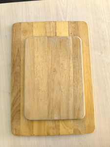 USED Wooden tray for food dessert