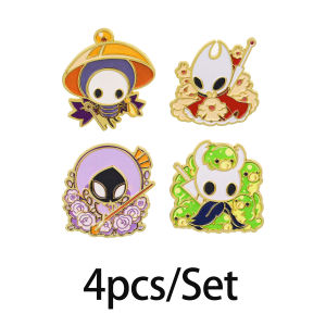 4pcs/Set Game Figure Enamel Pin Cartoon Brooch Pines Lapel Pins Badge on Backpack Clothing Accessories Jewelry Friends Gifts