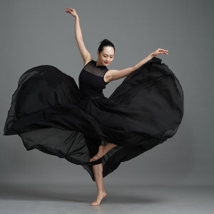 Váy Dài Cổ Điển Xoay 360 Độ Váy Dài Nửa Thân Váy Dài Mùa Xuân Hè Váy Dài Phong Cách Dân Tộc Váy Dài Màu Trơn Váy Dài Thường Ngày