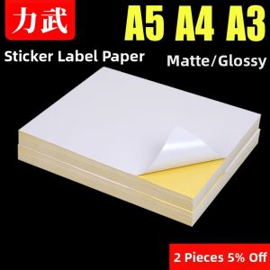 liwu | Blank Printing Self-Adhesive Sticker Paper Matt Glossy