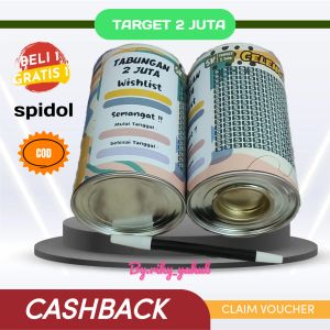 Celengan / Celengan Target / Celengan Target 2 juta get 5k / Celengan Viral / Celengan Anak-anak / Celengan Koin / Celengan Anti Tuyul / Tabungan celengan target wishlist target 2 juta get 5 k buka tutup permanen celengan