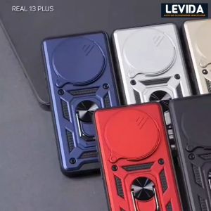 Realme 13 Plus Case Robot Slide Ring Kamera Case Slide Kamera Protect Realme 13 Plus