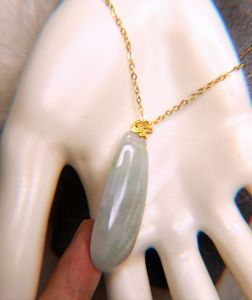 Green fu guna jadeite 禄富瓜 铜镀金gold plated