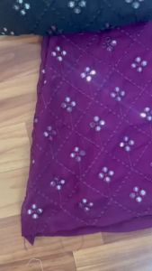 reka bentuk baru Georgette Fabric Full Flair Gown dan reka bentuk kerja urutan penuh untuk wanita dan gadis