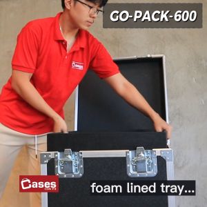 GO PACK-600 Transport Case (Heavy Duty and Original) w/ Tray & Dividers