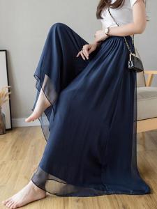 กระโปรงทรงเอขากว้างไซส์ใหญ่สำหรับผู้หญิง กระโปรงทรงเอขากว้างแฟชั่นฤดูใบไม้ผลิปี 2023 เสื้อผ้าทำงานสไตล์จีน