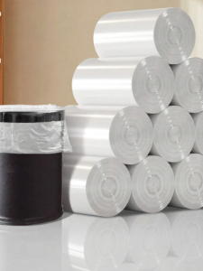 HENGSHU | Commercial Hotel White Flat-top Thickened Trash Bag small