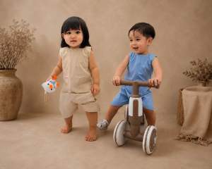 The Heirloom Romper Bundle (Set of 2) | Premium Cotton Linen Toddler Rompers