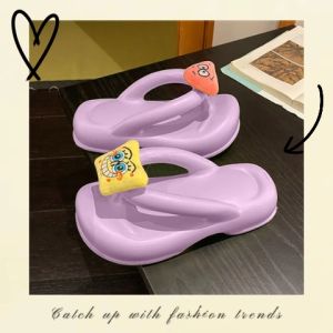 LHMoonlight รองเท้าหูหนีบผ่าตัดส่วนใหญ่ เบาพื้นนิ่ม สีส้นสดใส สายชิวห้ามพลาด สำหรับผู้หญิง ดีไซน์ที่ไม่ซ้ำใคร