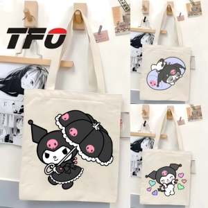 TFO Tote Bag Kuromi Character from the Sanrio Universe College School Tote Bag