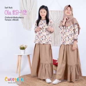 New Cutetrik Set Rok Anak Perempuan Cutetrik Baju Setelan Anak Remaja Pakaian Muslim Anak Setelan Rok Anak Perempuan Terbaru