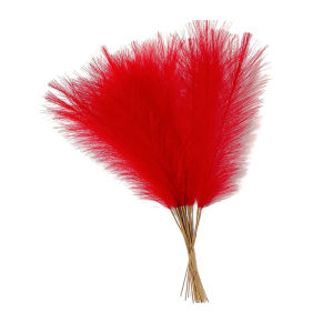55CM 10PCS Fluffy Pampas Grass Boho Decor Flower Fake Plant Reed Simulated Wedding Party Home Decoration Artificial Flowers