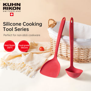 KUHN RIKON Kitchen Spatula Food-Grade Silicone Solid Turner Heat-Resistant Cooking Shovel For Non-Stick Wok Pan