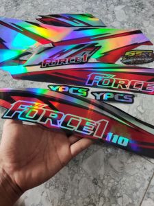 Stiker Striping Standar Hologram Yamaha Force1 Tahun 1995