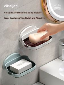 Vilscijon | Wall-mounted No-drilling Double-layer Soap Dish