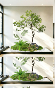 LIANYOU | Simulated Olive Tree Landscaping Combination For Indoor Stairway Office Decor