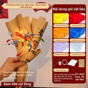 TAOQUMAO | Bộ DIY Quạt Gió Pháo Hoa Hình Kẹo Que