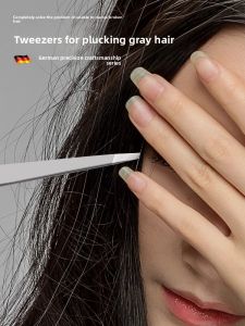 GANGHOU | Precision Eyebrow Tweezers for Plucking White Hairs