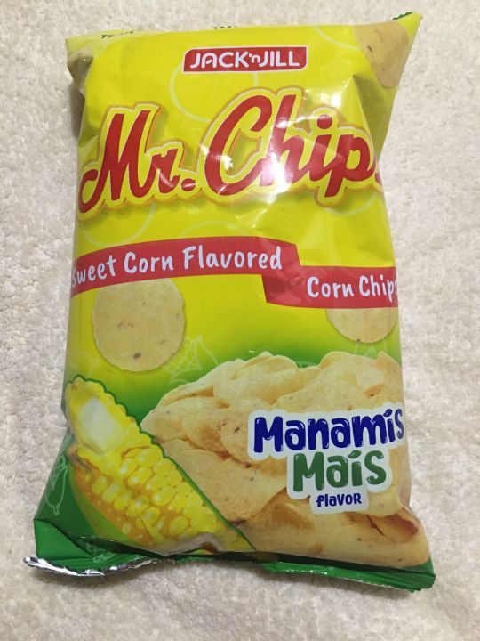 Mr. Chips Manamis Mais / sweet corn Flavored corn chips 110 grams
