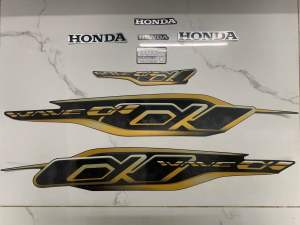 Bộ tem Wave A 110 màu đen 2021 hàng nhập Thái Lan chất lượng cao dành trang trí riêng cho dòng xe này te m in lụa màu sắc rất đẹp và bền giá bán cực tốt bán lẻ như bán sỉ