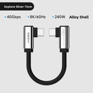 Hagibis | Fast Charging USB-C Data Cable with PD and Thunderbolt 5 USB4 for iPhone17