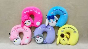 Bantal Leher Kancing My Melody and Friends Kuromi Cinamaroll Purin Unofficial Ver3